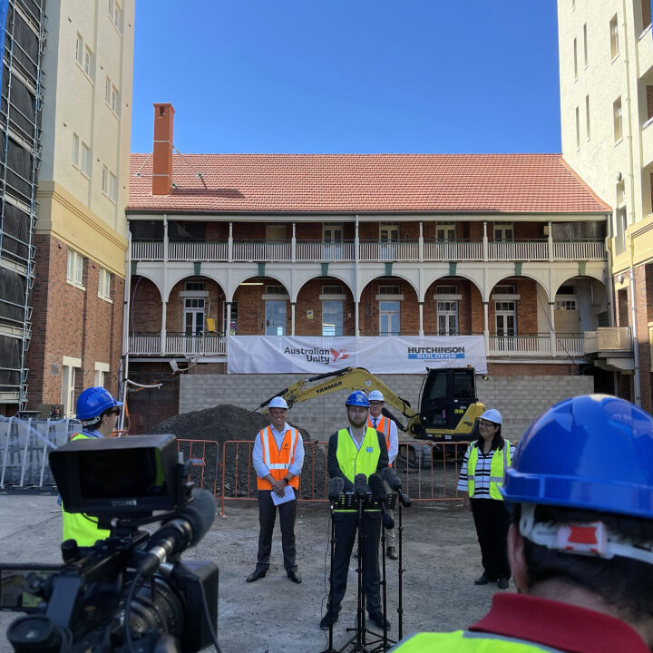 Hutchies training future builders on historic landmark