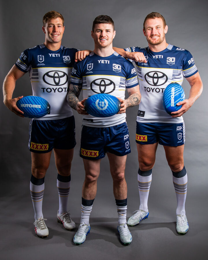Coen Hess (right) is Hutchies' new Cowboys player ambassador